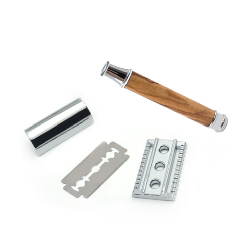 Wood Handle Double Edge Safety Razor