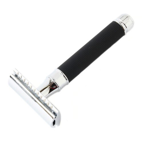 Traditional Safety Razor Lined Form Closed Comb Razor | Classic Double Edge Shaving Razor