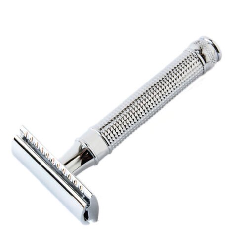 Traditional 3 Diamond Black DE Safety Razor Closed Comb