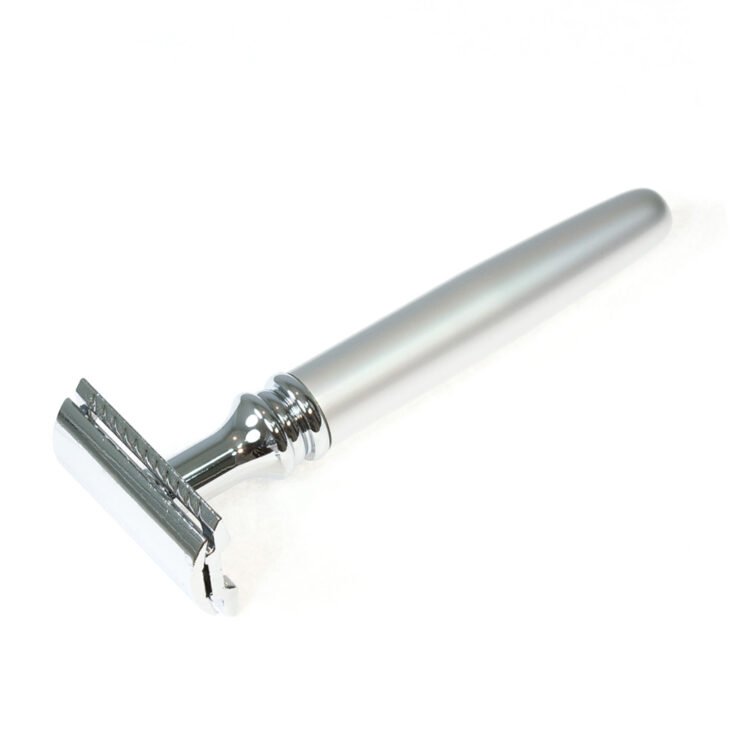 Silver Rocket Handle Safety Razor