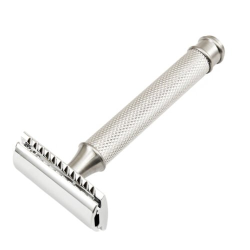 Cross Knurling Close Comb Double Edge Safety Razor
