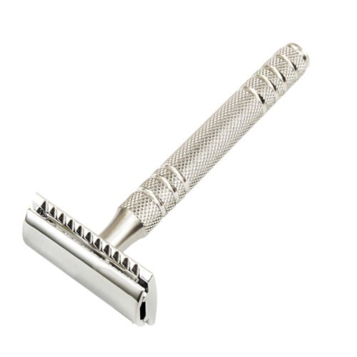 Long Handle Safety Razor – Chrome and Satin Finish