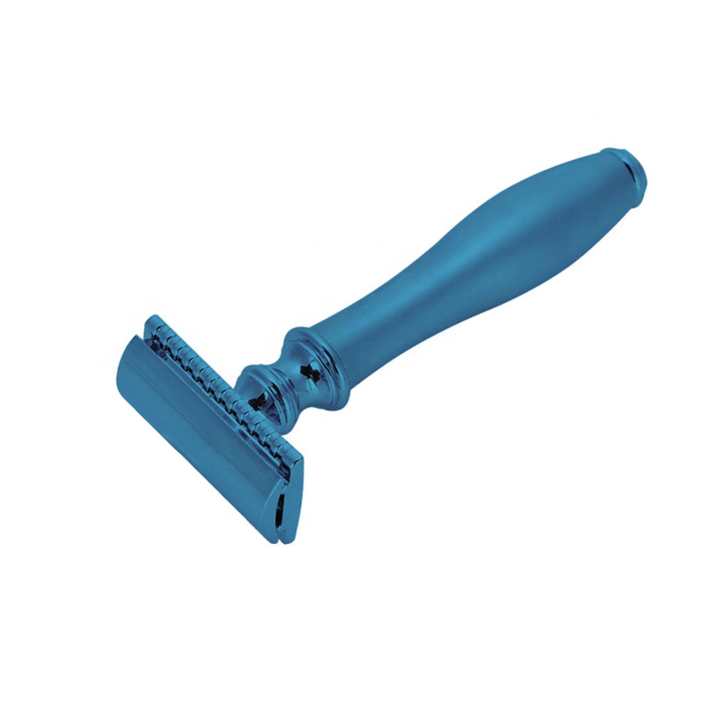 Matte Black Double Edge Safety Razor for Precision Wet Shaving - Image 3