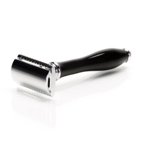 Matte Black Double Edge Safety Razor for Precision Wet Shaving