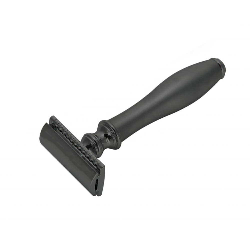 Matte Black Double Edge Safety Razor for Precision Wet Shaving - Image 8