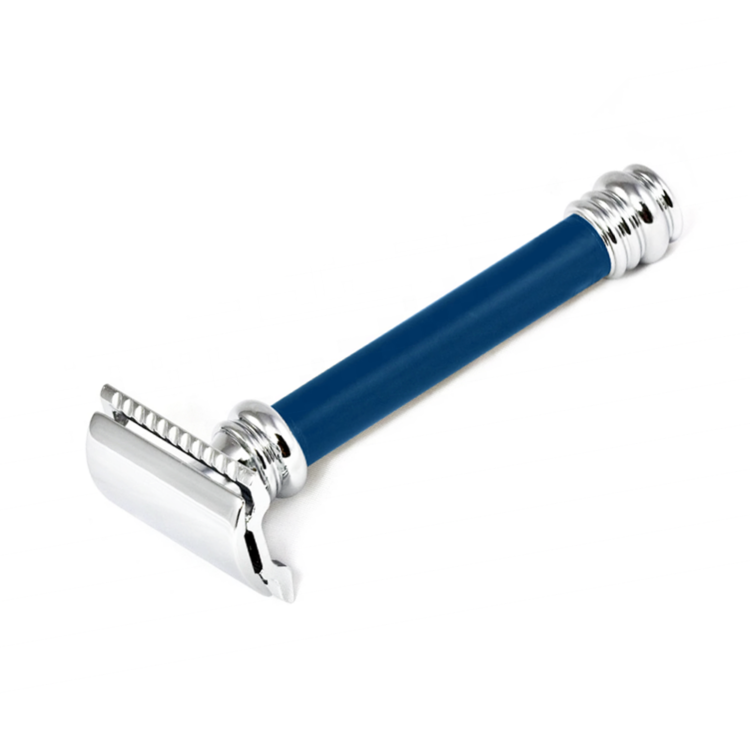 Alternative view of Long Handle Double Edge Shaving Razor – Precision Stainless Steel Safety Razor