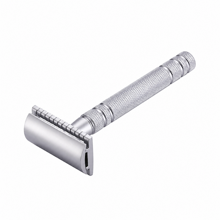 Premium Brass Long Handle Double Edge Safety Razor
