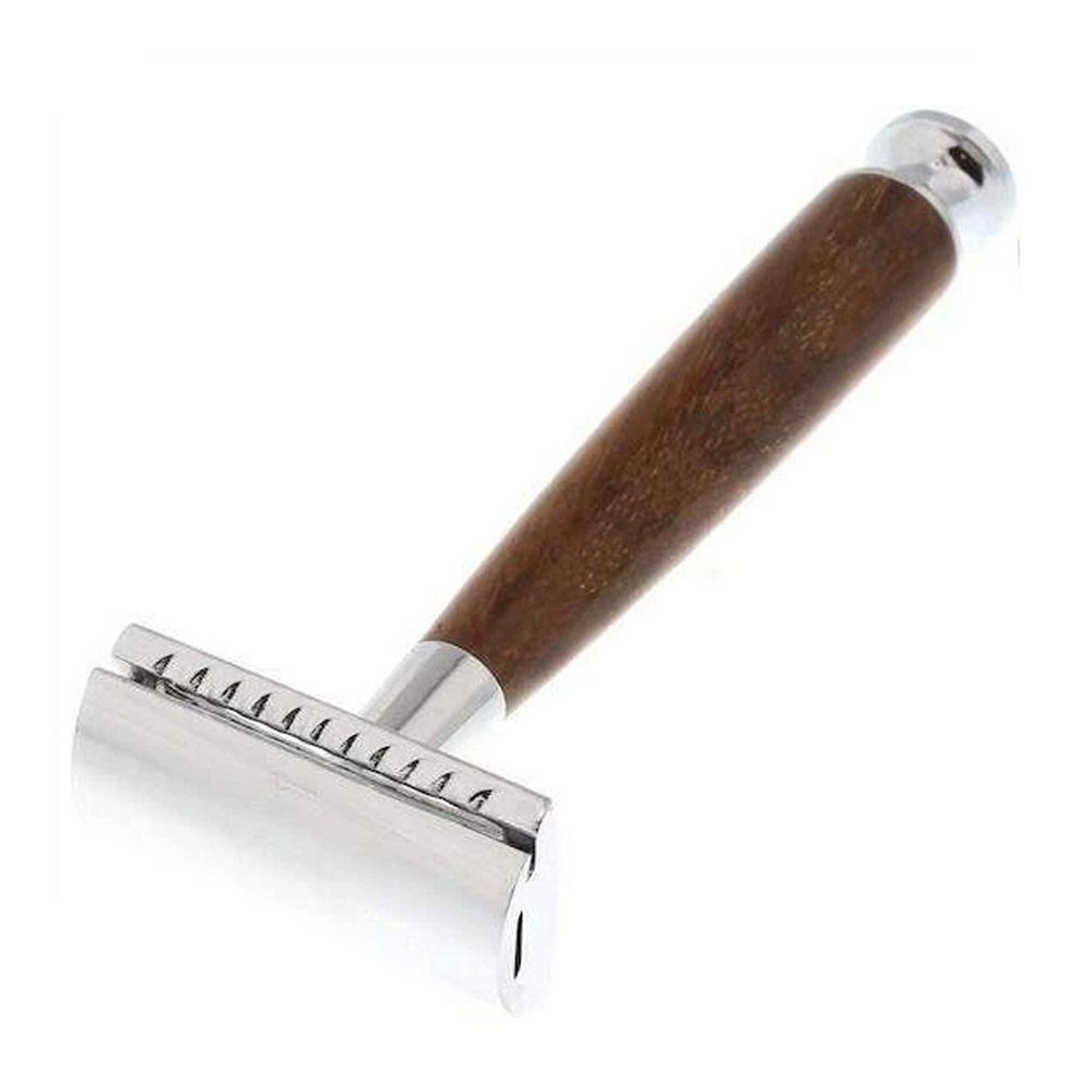 Classic Nature Wooden Long Handle Double Edge Safety Razor - Image 4