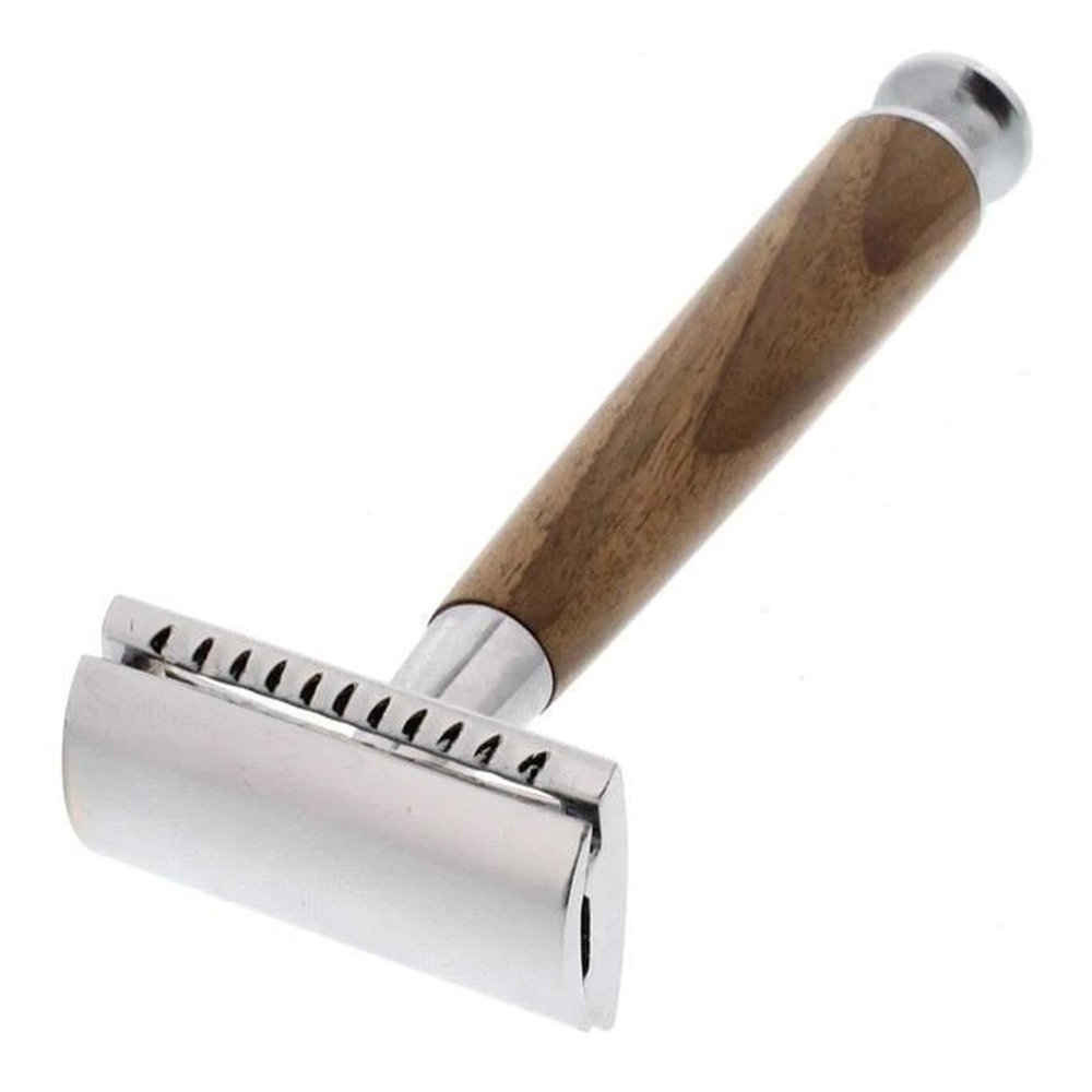 Classic Nature Wooden Long Handle Double Edge Safety Razor - Image 6