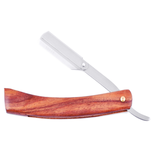 Wood handle Straight Razor replaceable blade