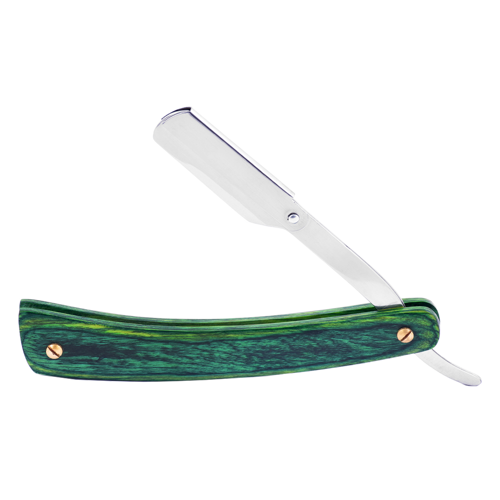 Premium Wood Handle Straight Razor with Replaceable Blade - Image 4