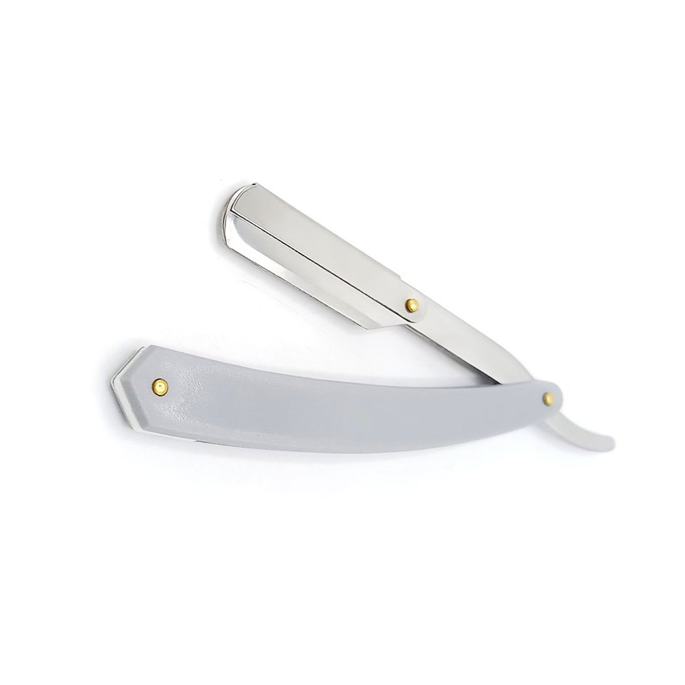 Plastic Handle Half Blade Straight Razor