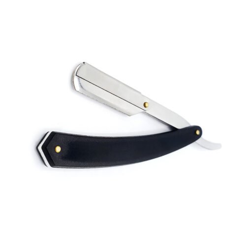 Plastic Handle Half Blade Straight Razor