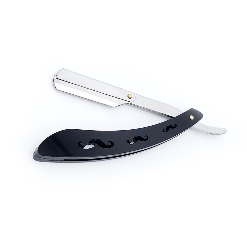 Premium Purple Paper Coated Straight Shaving Razor