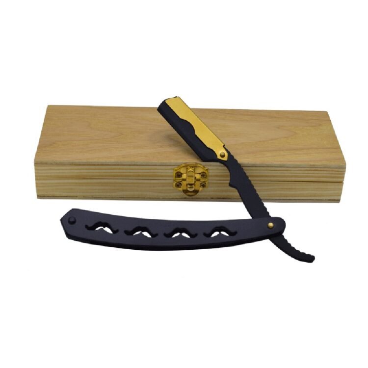 Mustache Design Straight Shaving Razor