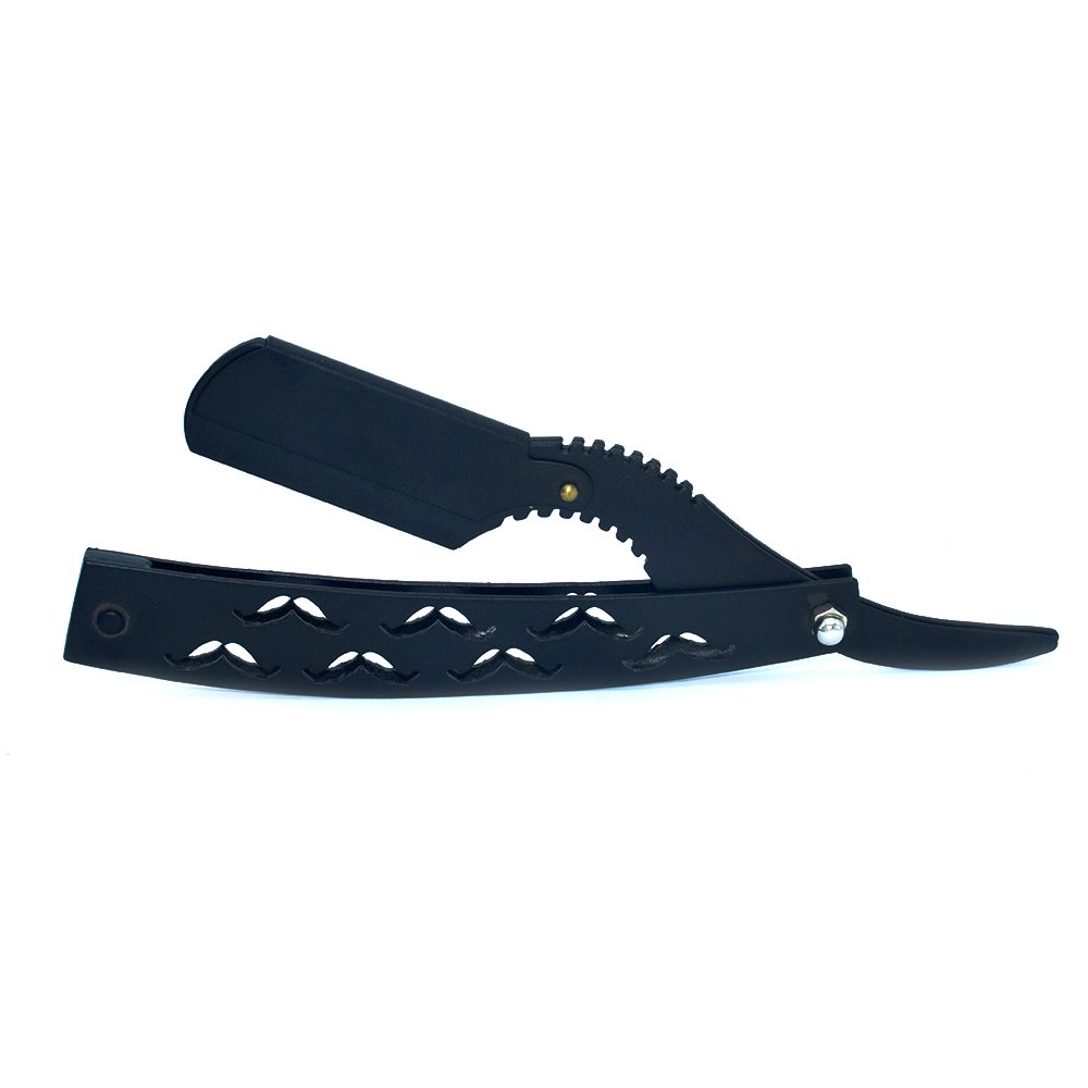 Heavy Duty Matte Black Straight Razor