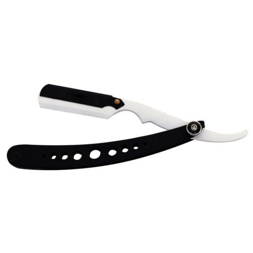 Professional Black & Chrome Plated Straight Razor