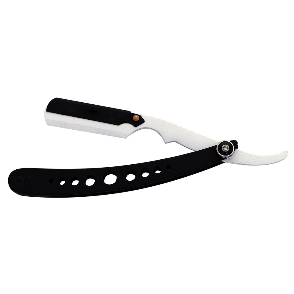 Professional Black & Chrome Plated Straight Razor