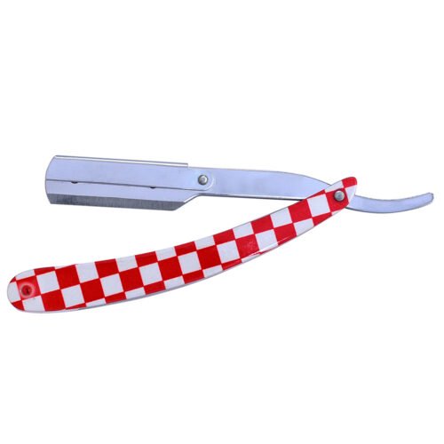 Professional Red and White Handle Straight Razor
