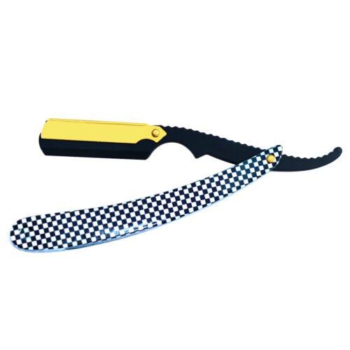 Black & White Paper Coated Straight Shaving Razor | Professional Barber Cut-Throat Razor