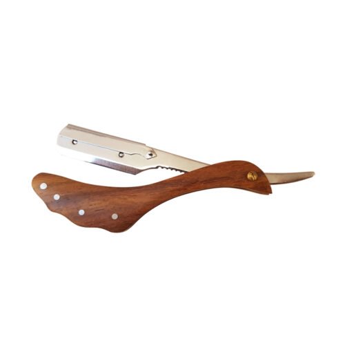 Thick Handle Straight Razor, Professional Barber Razor, Stainless Steel Straight Razor, Traditional Wet Shaving Razor, Ergonomic Straight Razor