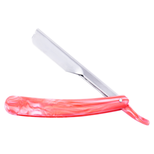 Plastic Handle Red Straight Shaving Razor