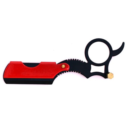 Professional Red and Black Paper Coated Finger Razor