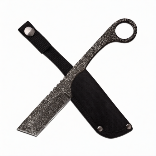 Japanese Damascus Straight Razor
