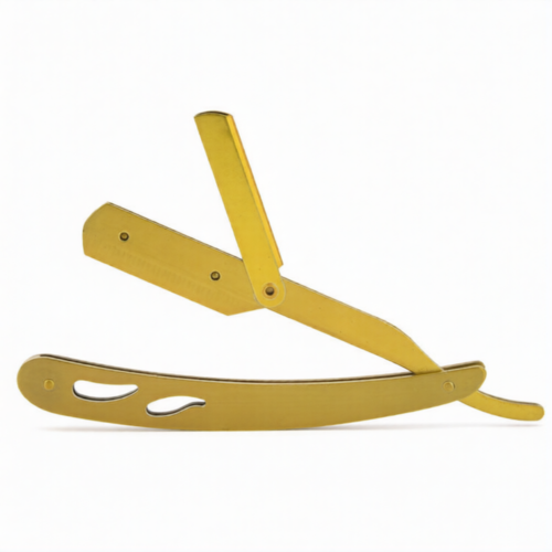 Gold Straight Edge Barber Razor