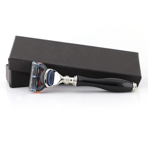 Plain Black Handle Cartridge Shaving Razor