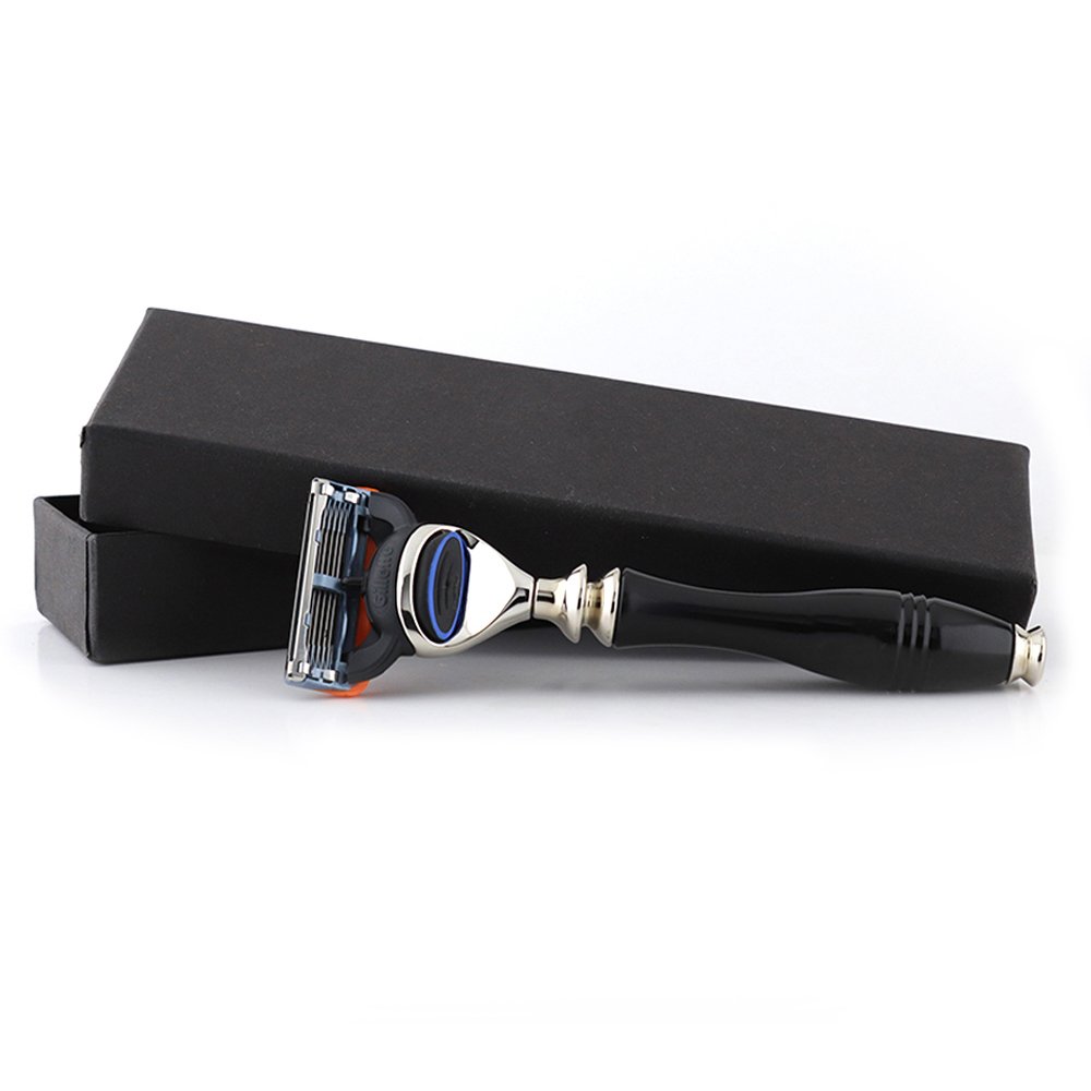 Metallic Black Fusion Cartridge Shaving Razor