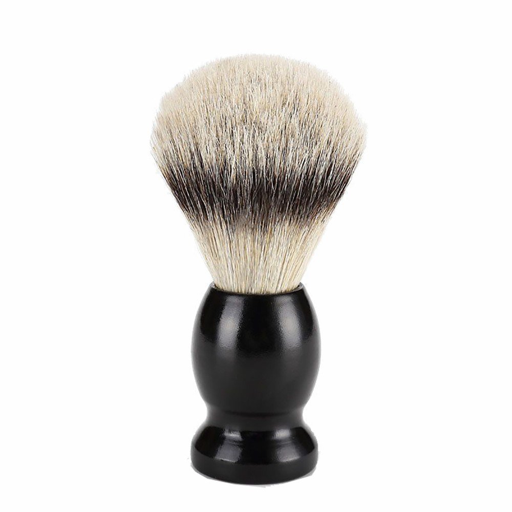 Shaving Brush Black Bamboo Handle