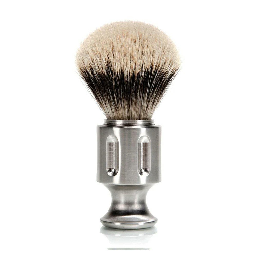 Heavy Stainless Steel Shaving Brushes
