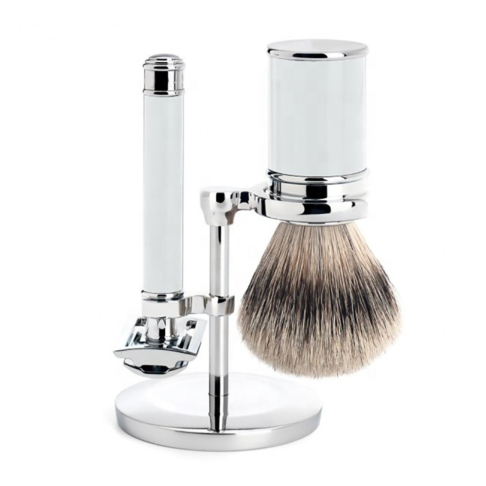Classic Traditional Men Wet Shaving Set – Vintage Safety Razor & Grooming Kit