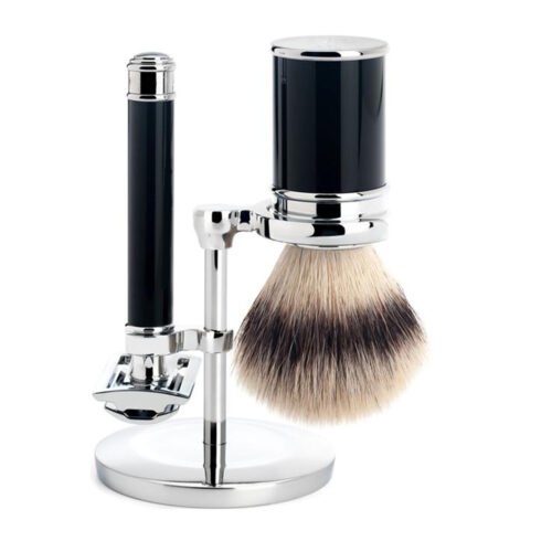 Classic Traditional Men Wet Shaving Set – Vintage Safety Razor & Grooming Kit