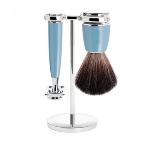 Black and Chrome Plated Shaving Set