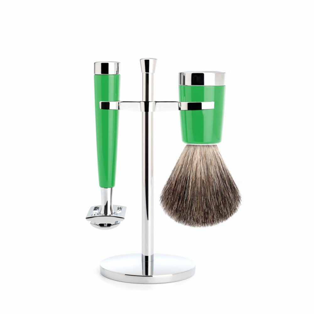 Premium Chrome & Black Shaving Set - Image 4