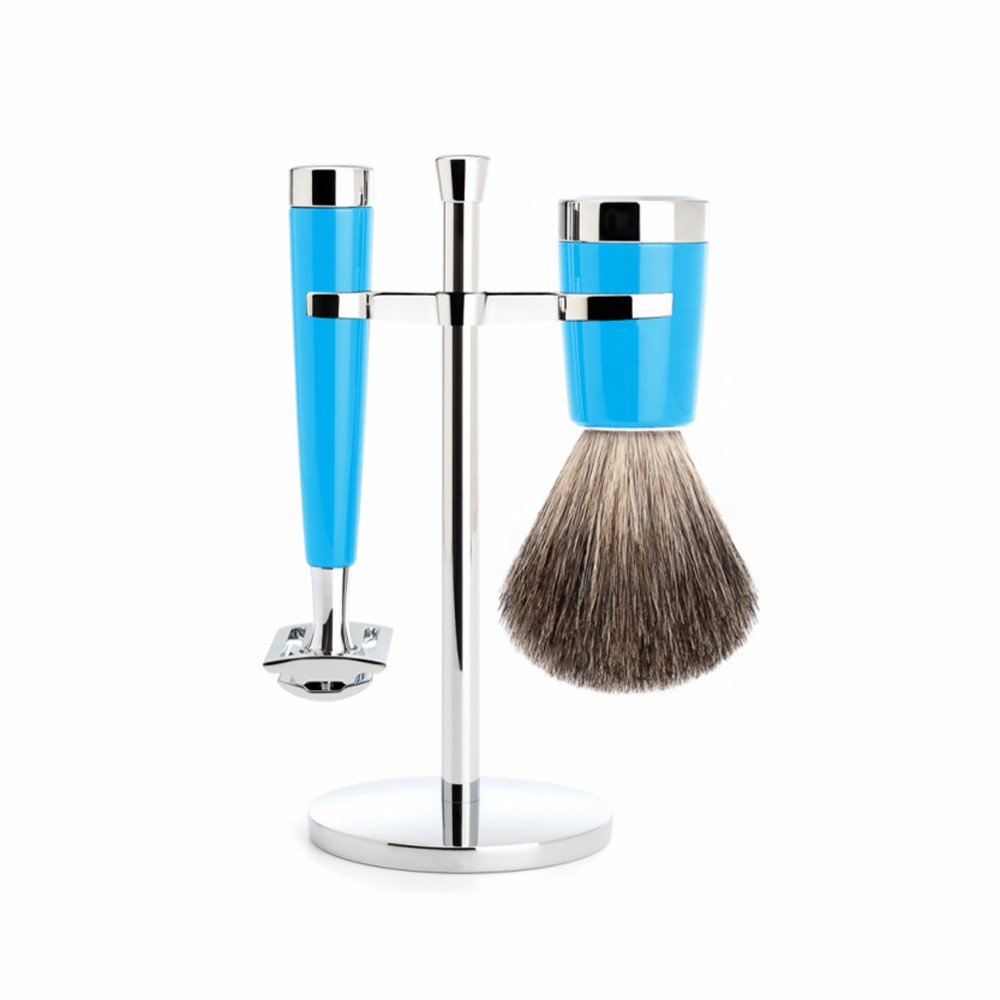 Premium Chrome & Black Shaving Set - Image 5