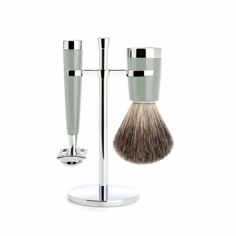 Premium Chrome & Black Shaving Set - Image 6