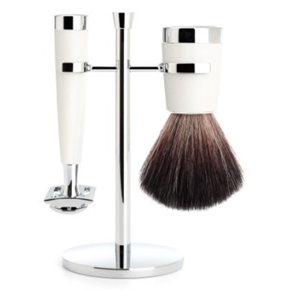 Premium Chrome & Black Shaving Set - Image 10