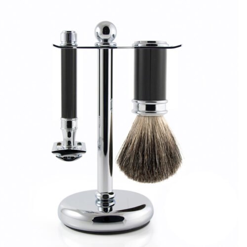 Plain Handle Shaving Kit Set – Classic Men's Wet Shaving Essentials