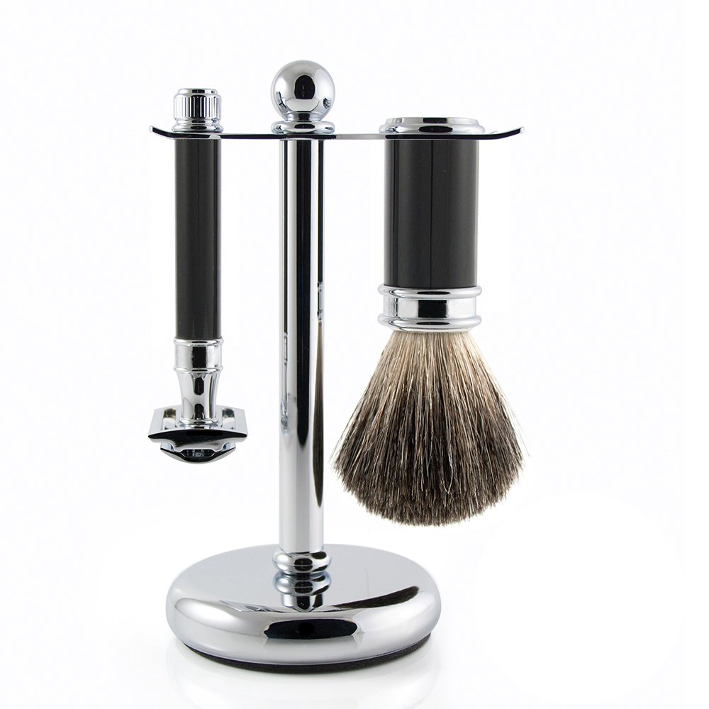Plain Handle Shaving Kit Set – Classic Men's Wet Shaving Essentials