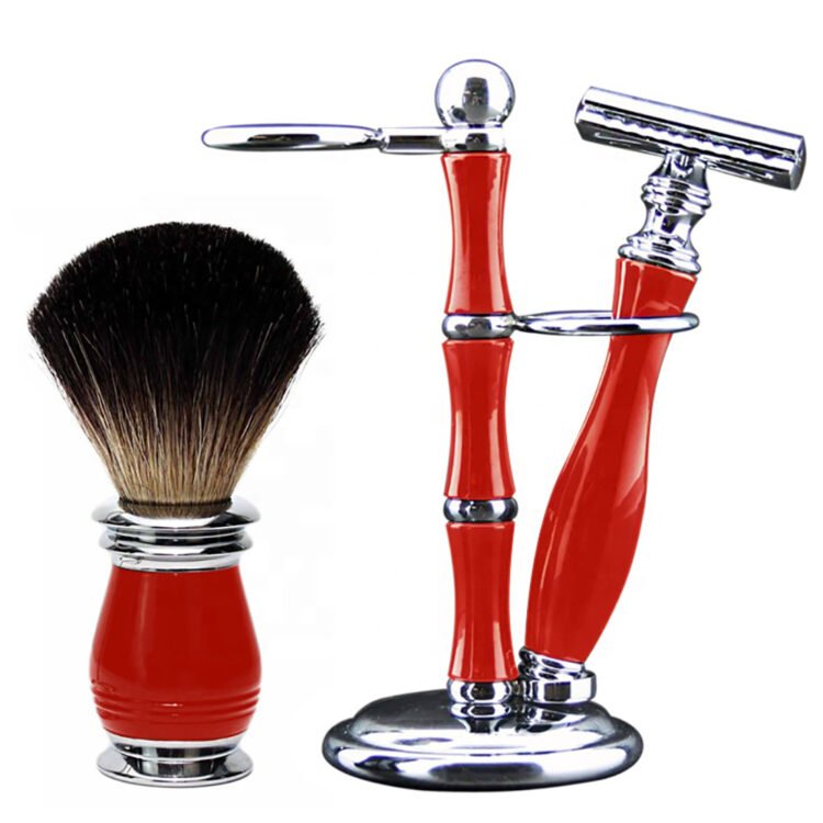 Alternative view of Black Wooden & Coloring Shaving Kit