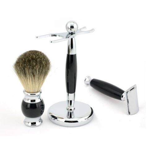 3 Pieces Shaving Kit for Men – Complete Grooming & Wet Shaving Set