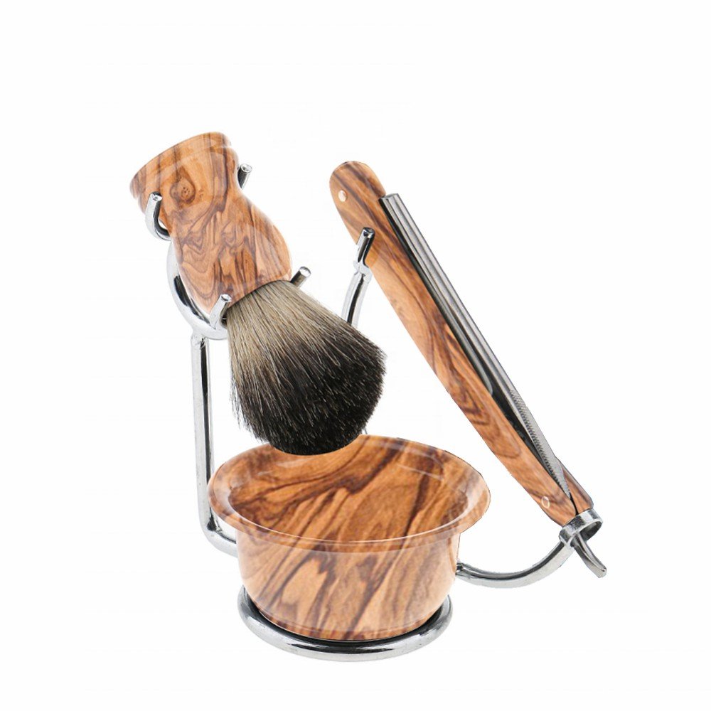 4 Pieces Men’s Shaving Set – Professional Grooming Kit