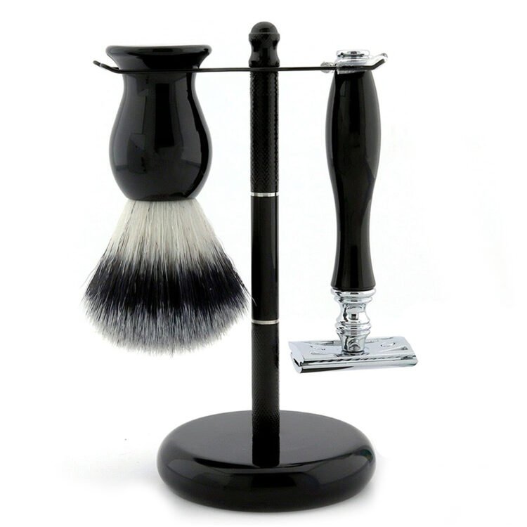 Professional Black Barber Shaving Kit
