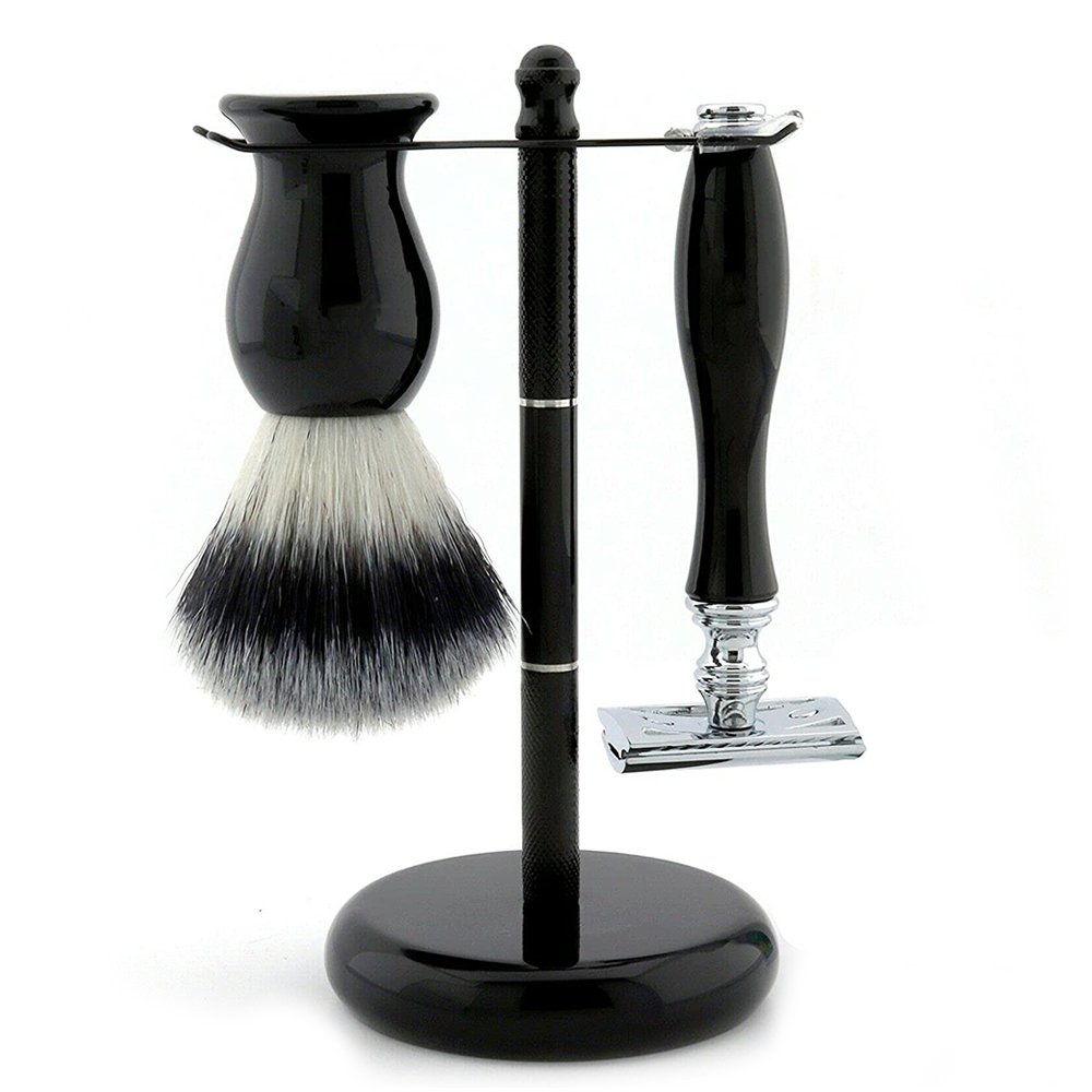 Professional Black Barber Shaving Kit