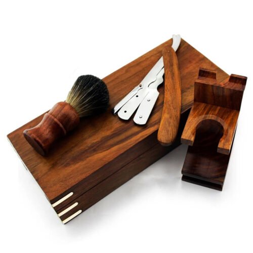 Rose Wood Shaving Kit Box
