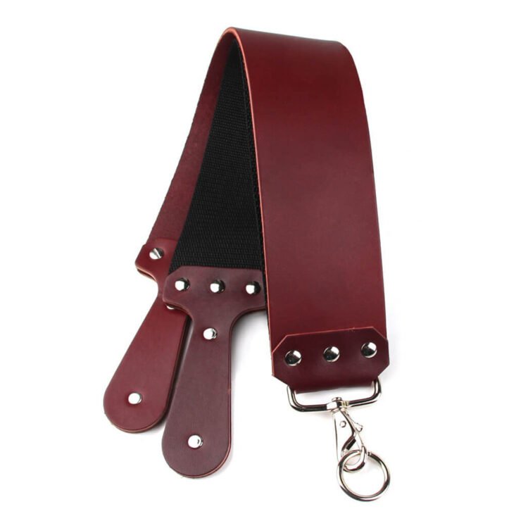 Red Leather Strop for Shavette