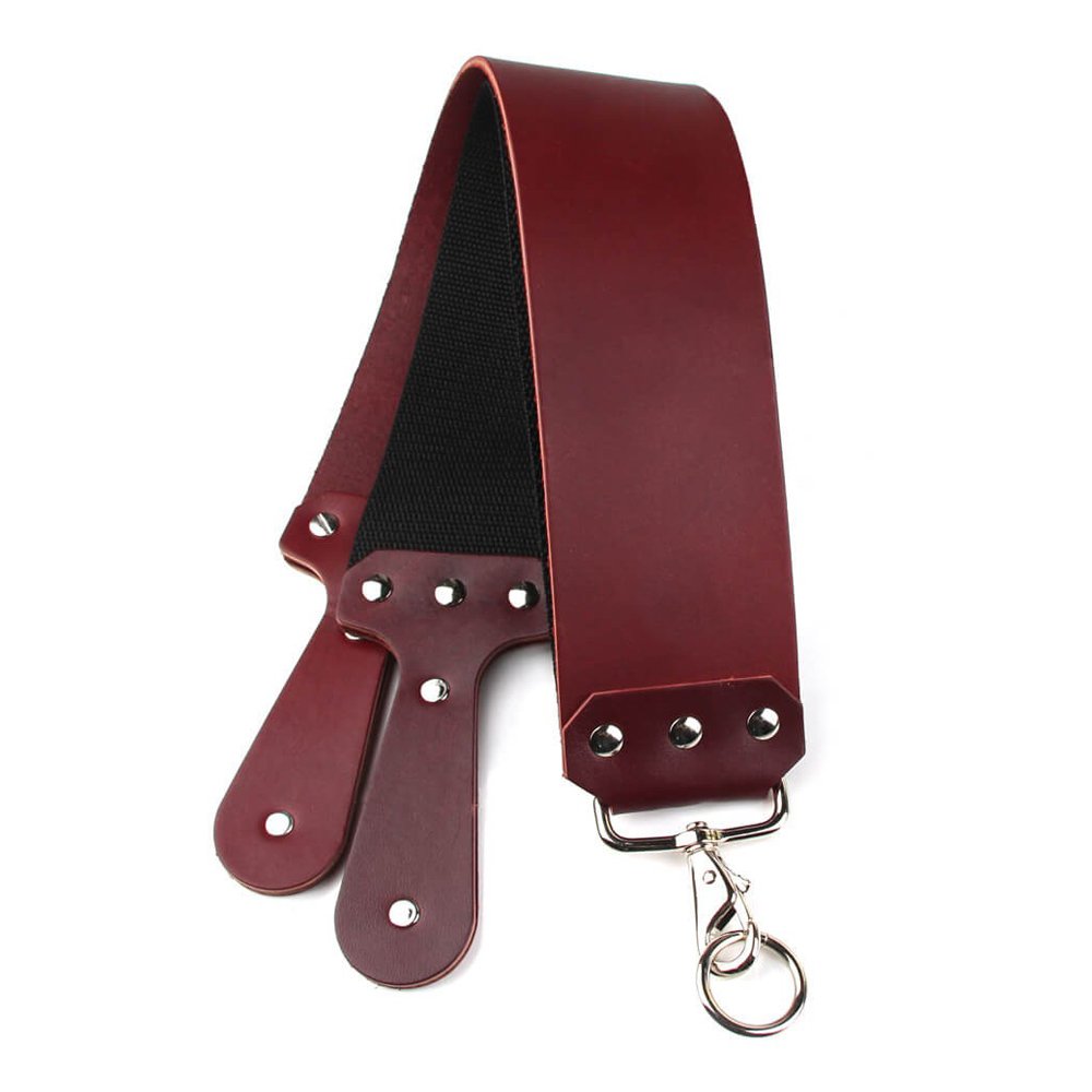 Red Leather Strop for Shavette